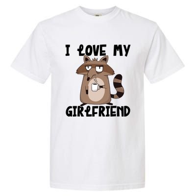 Funny Grumpy Raccoon Friend I Love My Friend Great Gift Garment-Dyed Heavyweight T-Shirt