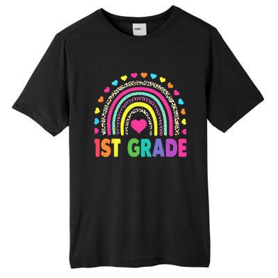 First Grade Rainbow Teacher Team 1st Grade Squad Tall Fusion ChromaSoft Performance T-Shirt