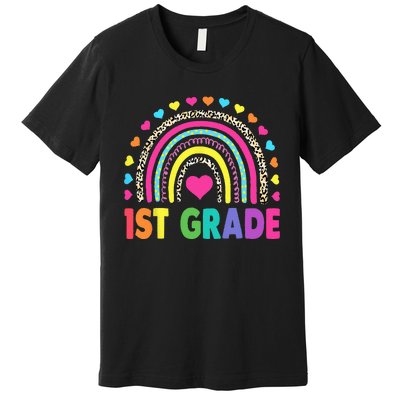 First Grade Rainbow Teacher Team 1st Grade Squad Premium T-Shirt