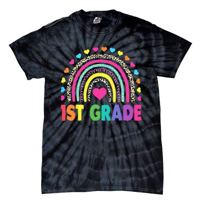 First Grade Rainbow Teacher Team 1st Grade Squad Tie-Dye T-Shirt