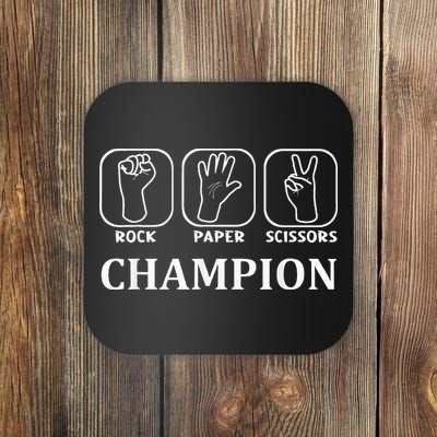 Funny Game Rock Paper Scissors Champion Coaster