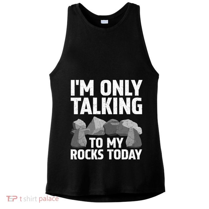 Funny Geology Rock Hound Art Rockhound Lover Ladies PosiCharge Tri-Blend Wicking Tank