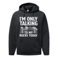 Funny Geology Rock Hound Art Rockhound Lover Performance Fleece Hoodie