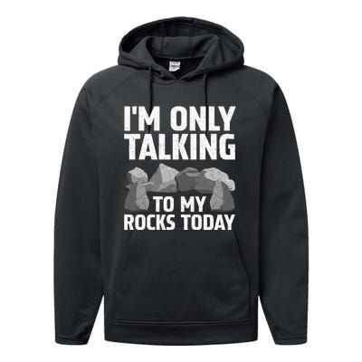 Funny Geology Rock Hound Art Rockhound Lover Performance Fleece Hoodie