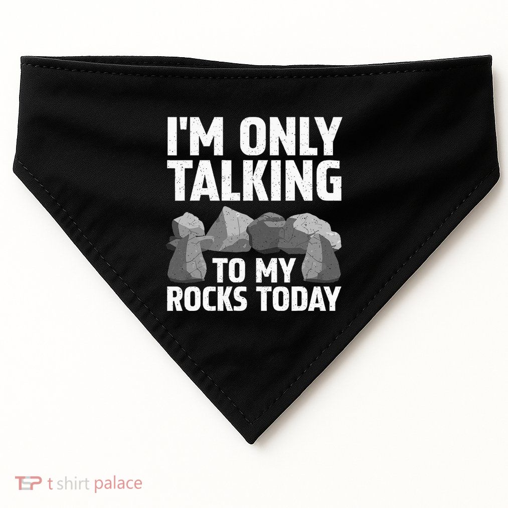 Funny Geology Rock Hound Art Rockhound Lover USA-Made Doggie Bandana