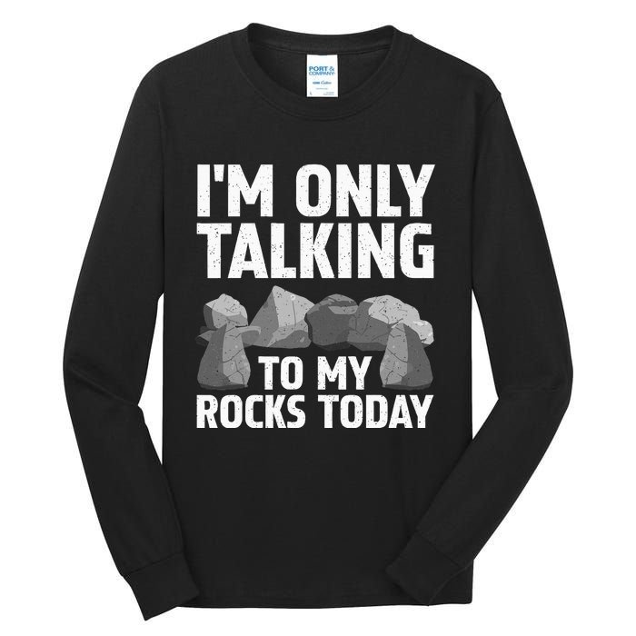 Funny Geology Rock Hound Art Rockhound Lover Tall Long Sleeve T-Shirt