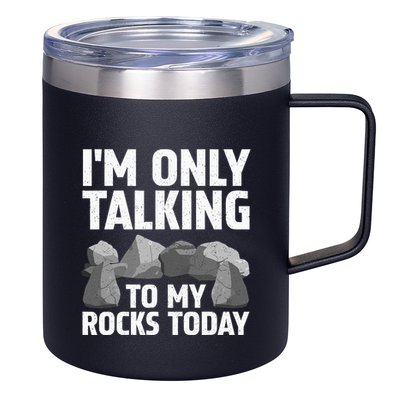 Funny Geology Rock Hound Art Rockhound Lover 12oz Stainless Steel Coffee Mug