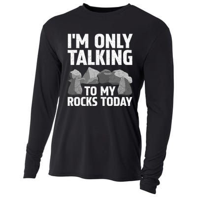 Funny Geology Rock Hound Art Rockhound Lover Cooling Performance Long Sleeve Crew