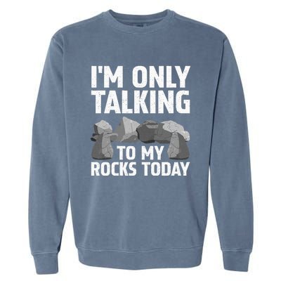 Funny Geology Rock Hound Art Rockhound Lover Garment-Dyed Sweatshirt