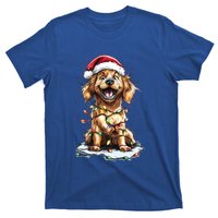 Funny Golden Retriever Christmas Dog Mom Santa Cute Puppy Gift T-Shirt