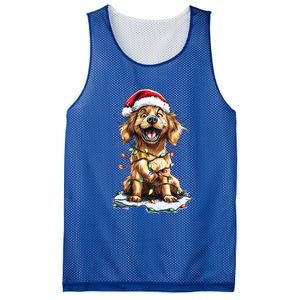 Funny Golden Retriever Christmas Dog Mom Santa Cute Puppy Gift Mesh Reversible Basketball Jersey Tank