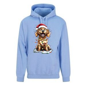 Funny Golden Retriever Christmas Dog Mom Santa Cute Puppy Gift Unisex Surf Hoodie