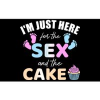 Funny gender reveal I'm here just for the sex and the cake Bumper Sticker