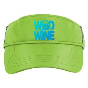 Funny Gym Rats Wod Now Wine Later Cute Gift Adult Drive Performance Visor