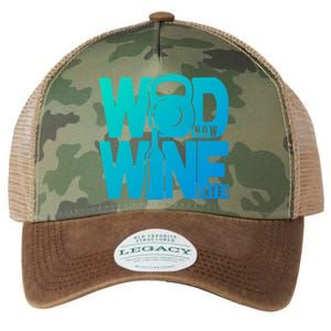 Funny Gym Rats Wod Now Wine Later Cute Gift Legacy Tie Dye Trucker Hat