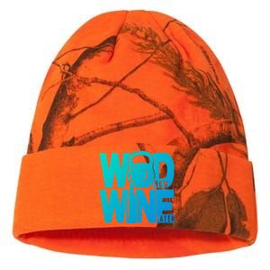 Funny Gym Rats Wod Now Wine Later Cute Gift Kati Licensed 12" Camo Beanie