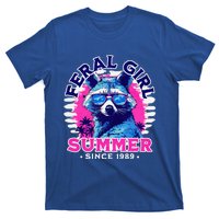 Feral Girl Racoon Summer Beach Sun Vibes T-Shirt