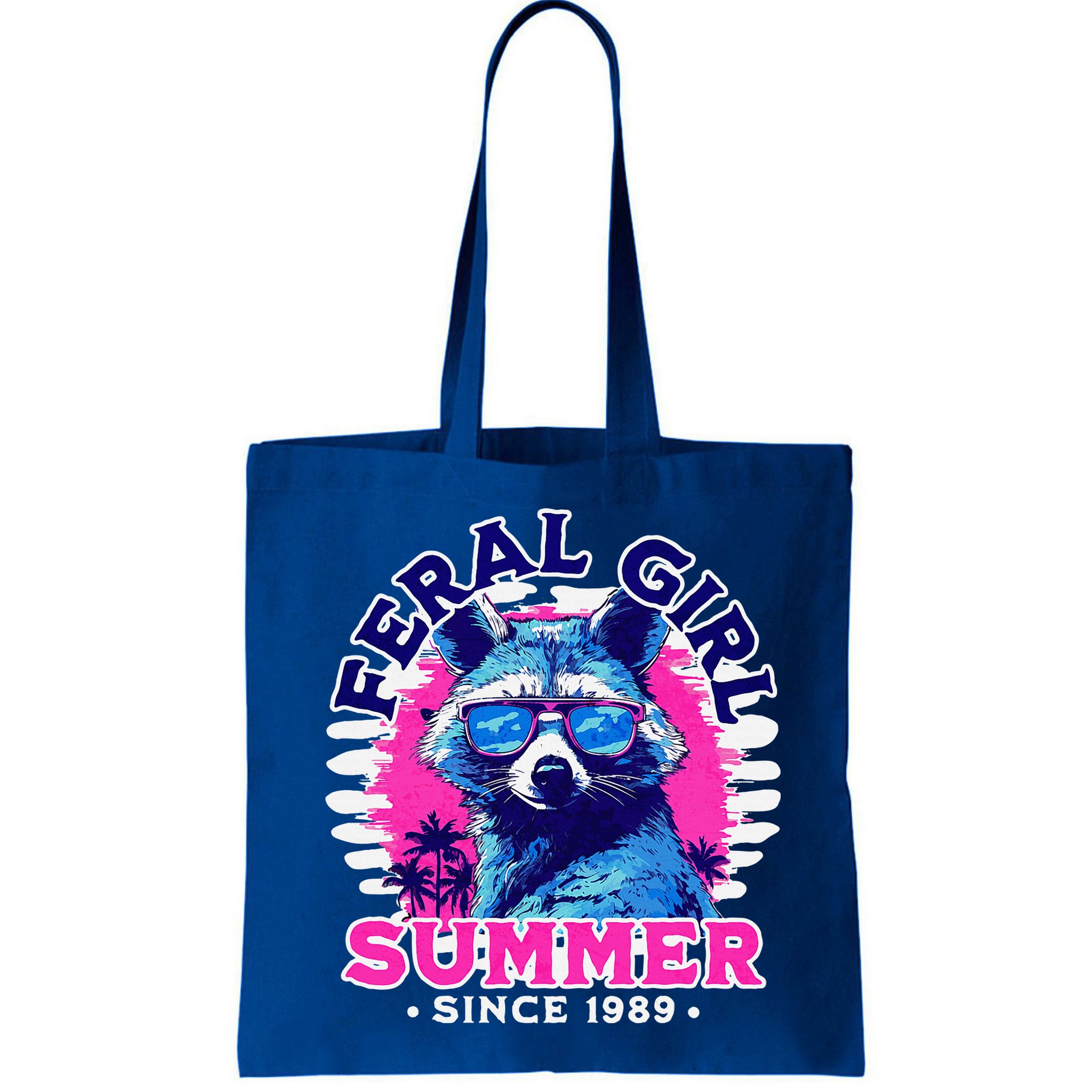 Feral Girl Racoon Summer Beach Sun Vibes Bag