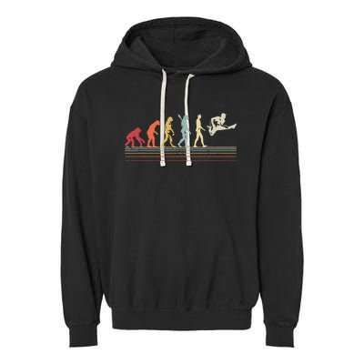 Funny Guitar Retro Vintage Evolution Of Man Garment-Dyed Fleece Hoodie