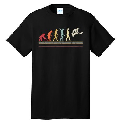 Funny Guitar Retro Vintage Evolution Of Man Tall T-Shirt