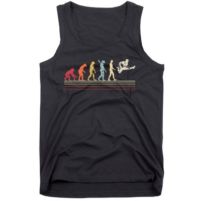 Funny Guitar Retro Vintage Evolution Of Man Tank Top