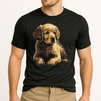 Funny Golden Retriever Puppy Puppies Cooling Performance Crew T-Shirt