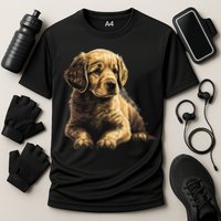 Funny Golden Retriever Puppy Puppies Cooling Performance Crew T-Shirt