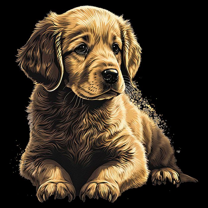 Funny Golden Retriever Puppy Puppies Cooling Performance Crew T-Shirt