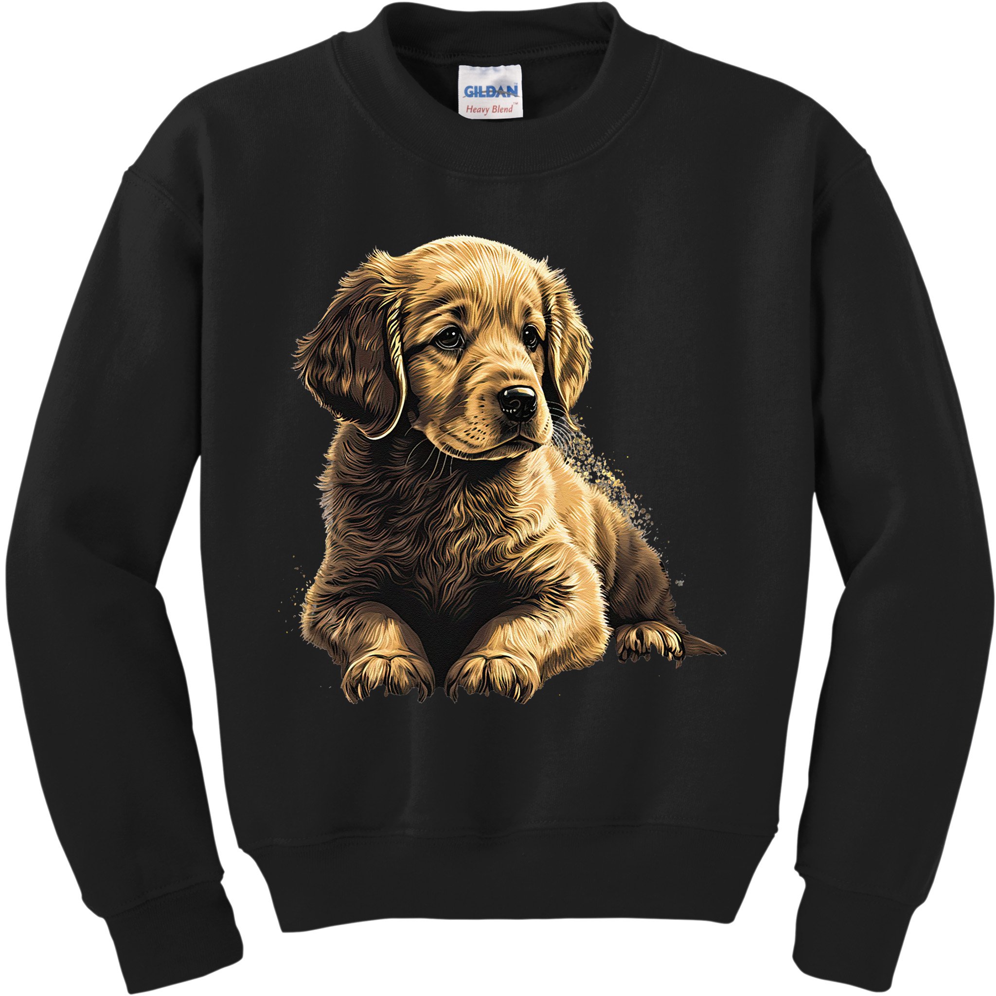 Funny Golden Retriever Puppy Puppies Kids Sweatshirt