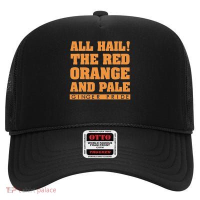 Funny Ginger Redhead Women I Love Red Hair Graphic Ginger High Crown Mesh Back Trucker Hat