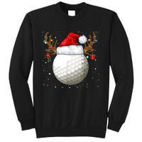 Funny Golf Reindeer Santa Hat Christmas Holiday Gifts TShirt Sweatshirt