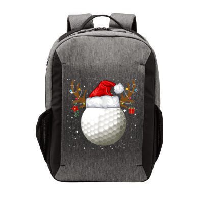 Funny Golf Reindeer Santa Hat Christmas Holiday Gifts TShirt Vector Backpack