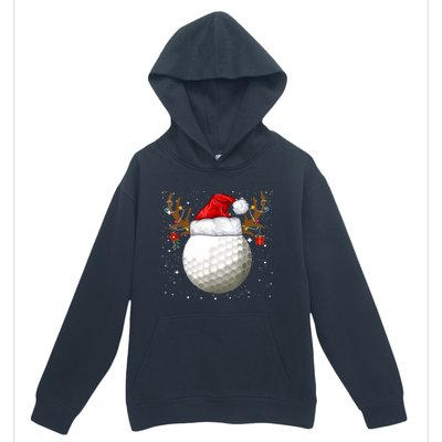 Funny Golf Reindeer Santa Hat Christmas Holiday Gifts TShirt Urban Pullover Hoodie