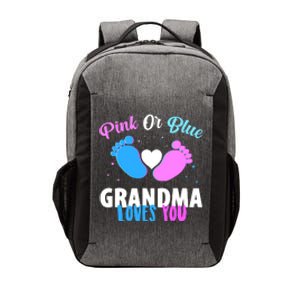 Funny Gender Reveal Party Pink Or Blue Grandma Loves You Vector Backpack