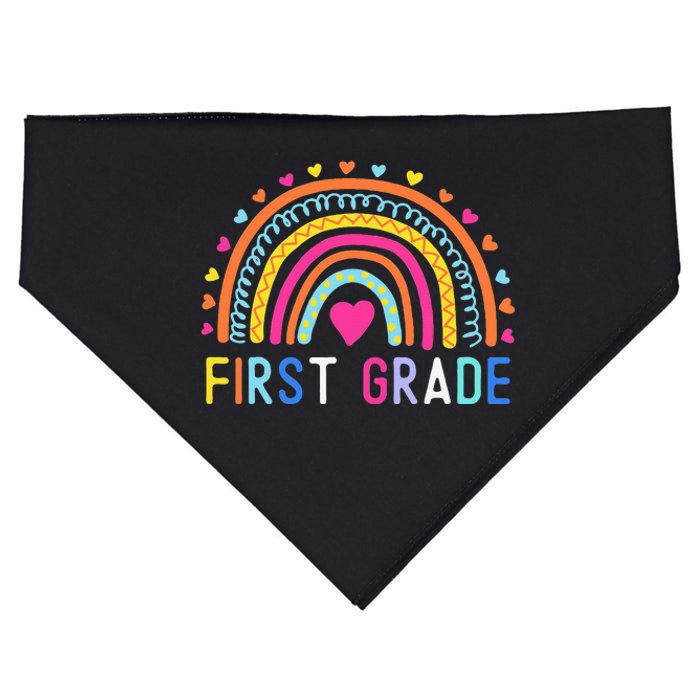 First Grade Rainbow Teacher Team 1st Grade Squad USA-Made Doggie Bandana