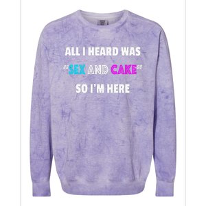 Funny Gender Reveal Party Colorblast Crewneck Sweatshirt