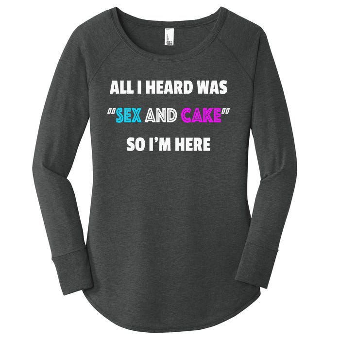 Funny Gender Reveal Party Women's Perfect Tri Tunic Long Sleeve Shirt