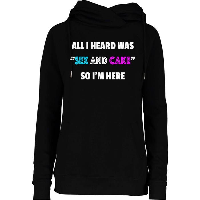 Funny Gender Reveal Party Womens Funnel Neck Pullover Hood