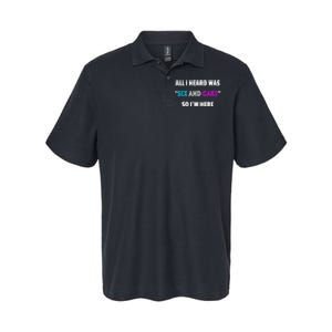 Funny Gender Reveal Party Softstyle Adult Sport Polo