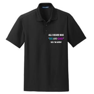 Funny Gender Reveal Party Dry Zone Grid Polo