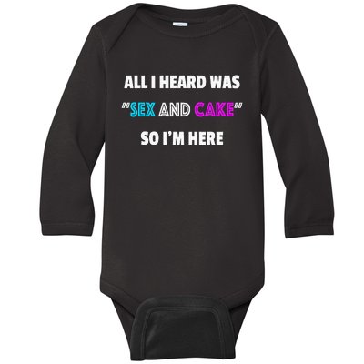 Funny Gender Reveal Party Baby Long Sleeve Bodysuit