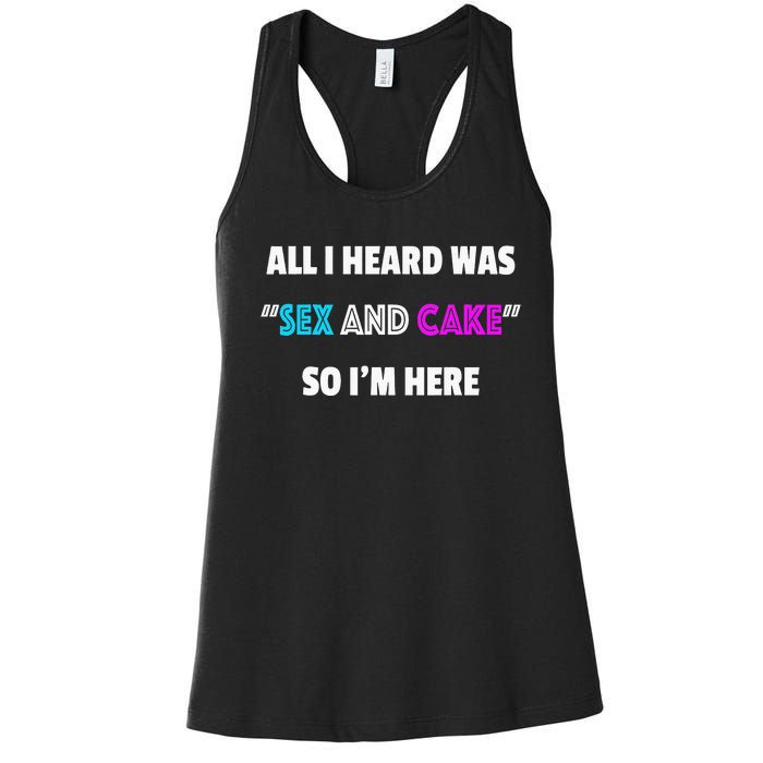 Funny Gender Reveal Party Women's Racerback Tank