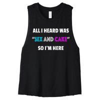 Funny Gender Reveal Party Women's Racerback Cropped Tank