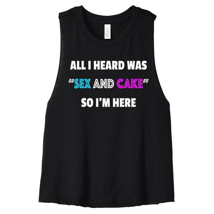 Funny Gender Reveal Party Women's Racerback Cropped Tank