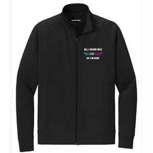 Funny Gender Reveal Party Stretch Full-Zip Cadet Jacket