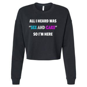 Funny Gender Reveal Party Cropped Pullover Crew