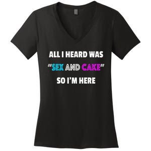 Funny Gender Reveal Party Women's V-Neck T-Shirt