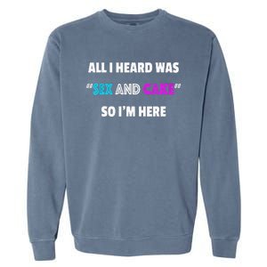 Funny Gender Reveal Party Garment-Dyed Sweatshirt