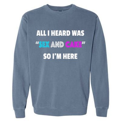 Funny Gender Reveal Party Garment-Dyed Sweatshirt