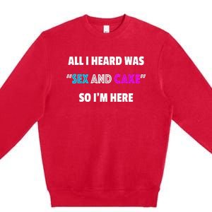 Funny Gender Reveal Party Premium Crewneck Sweatshirt